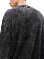 Snow Washed Hand-Frayed Sweatshirt