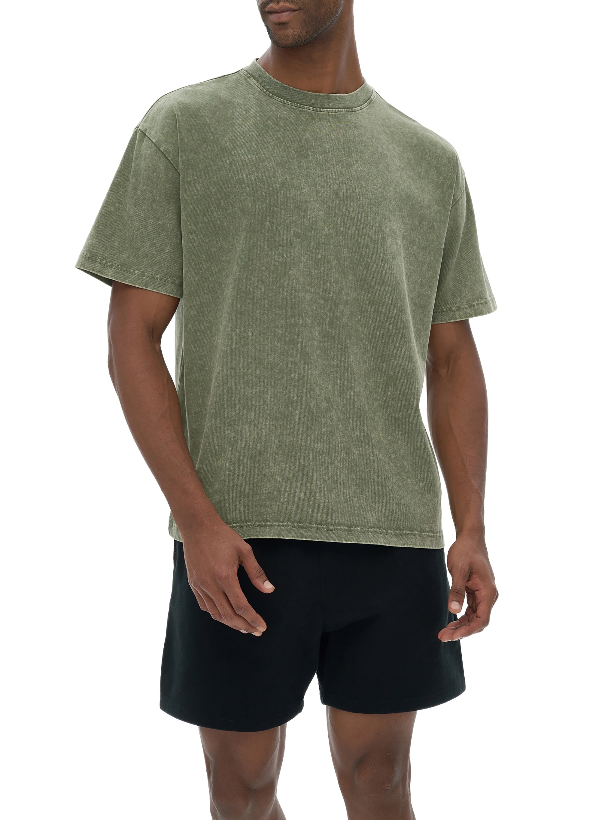 Snow Washed Heavyweight Oversize T-Shirt