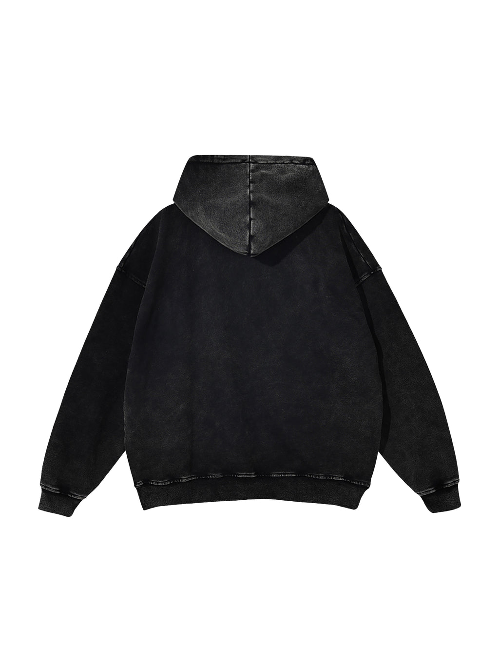 Snow Washed Loose Cotton Hoodie
