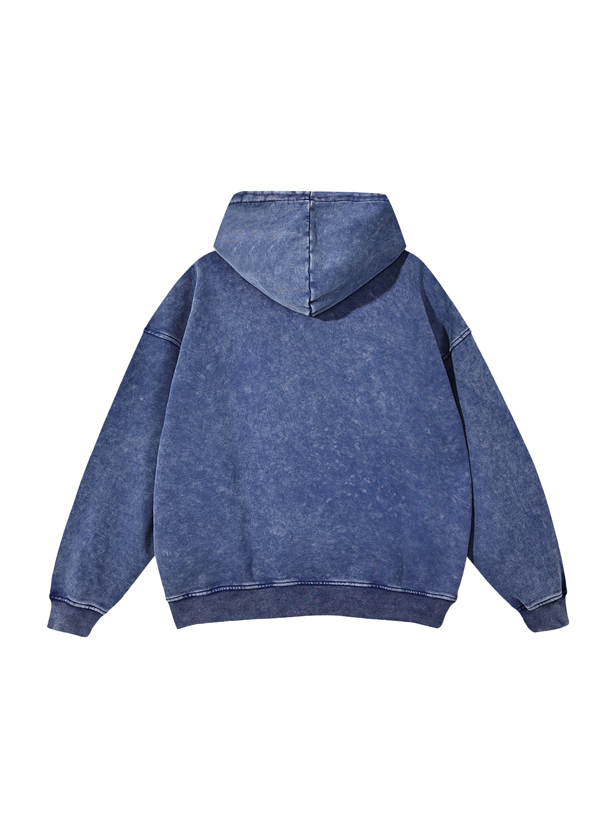 Snow Washed Loose Cotton Hoodie