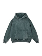 Snow Washed Loose Cotton Hoodie