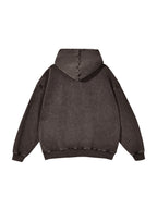 Snow Washed Loose Cotton Hoodie