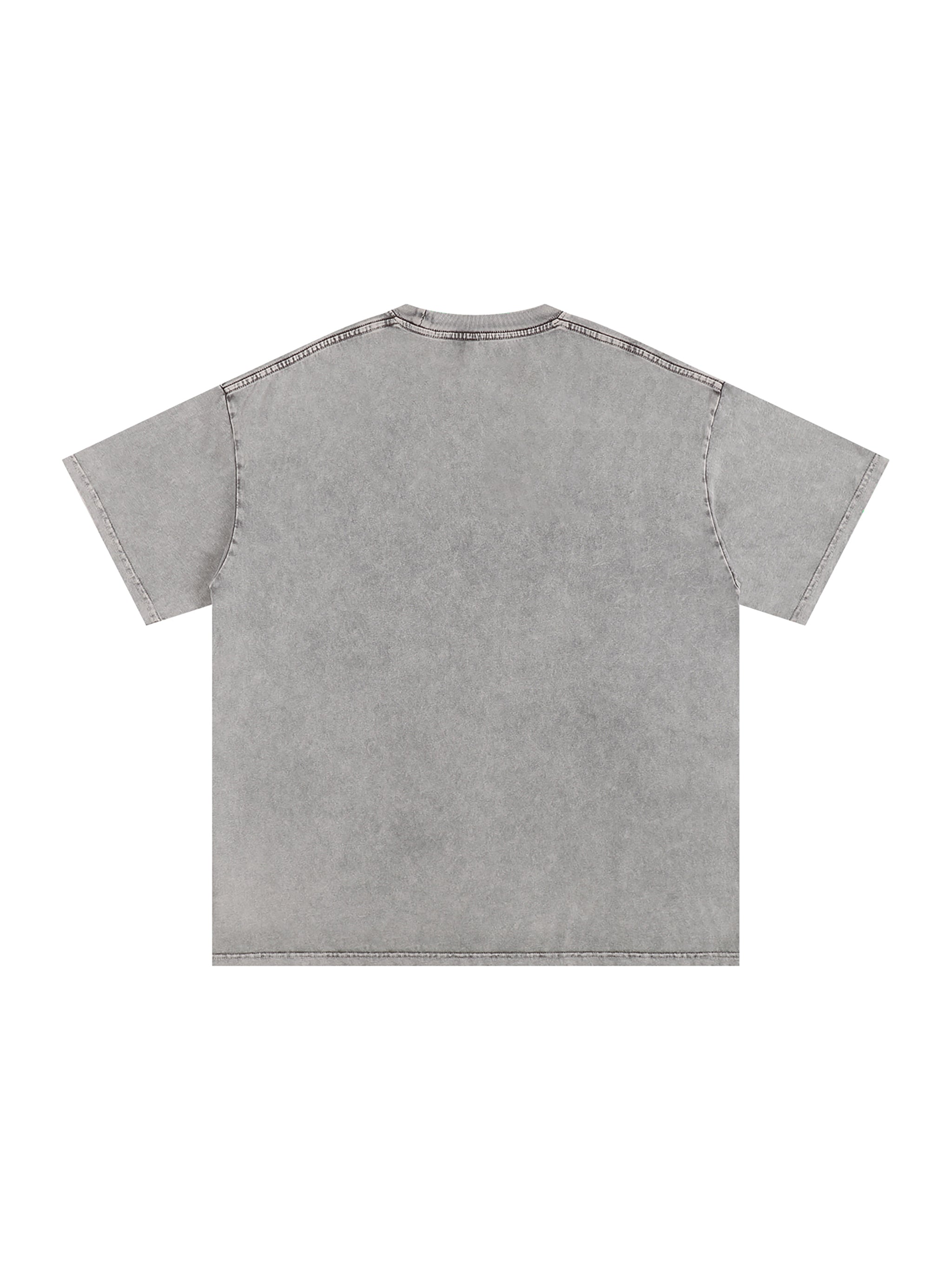 Snow Washed Oversized Cotton T-Shirt