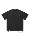 Snow Washed Raw-Hem T-Shirt