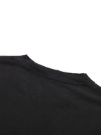 Snow Washed Raw-Hem T-Shirt