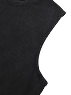 Snow Washed Raw-Hem Tank Top