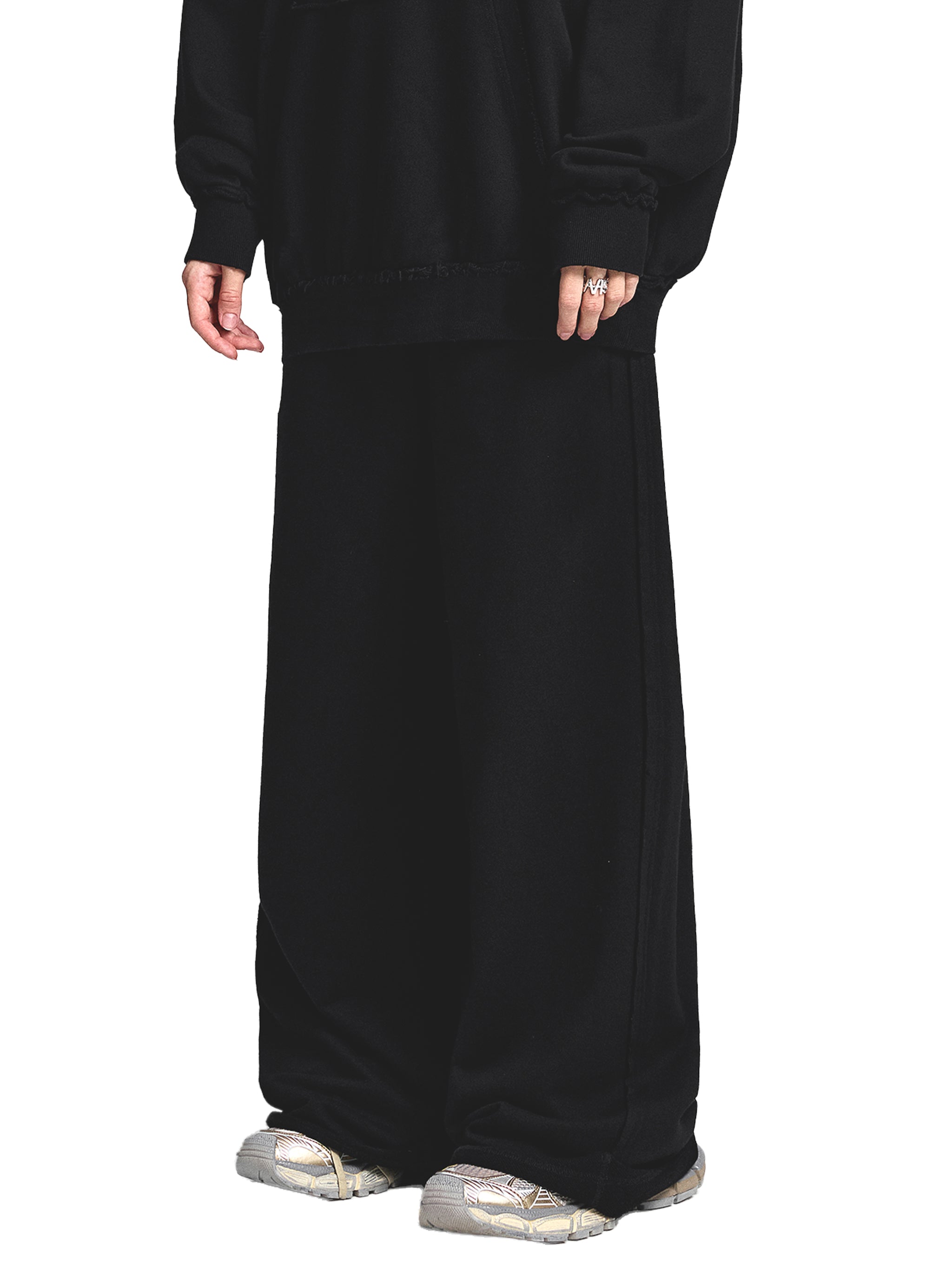 Snow Washed Raw Edge Sweatpants