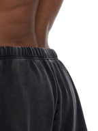 Snow Washed Raw Hem Shorts