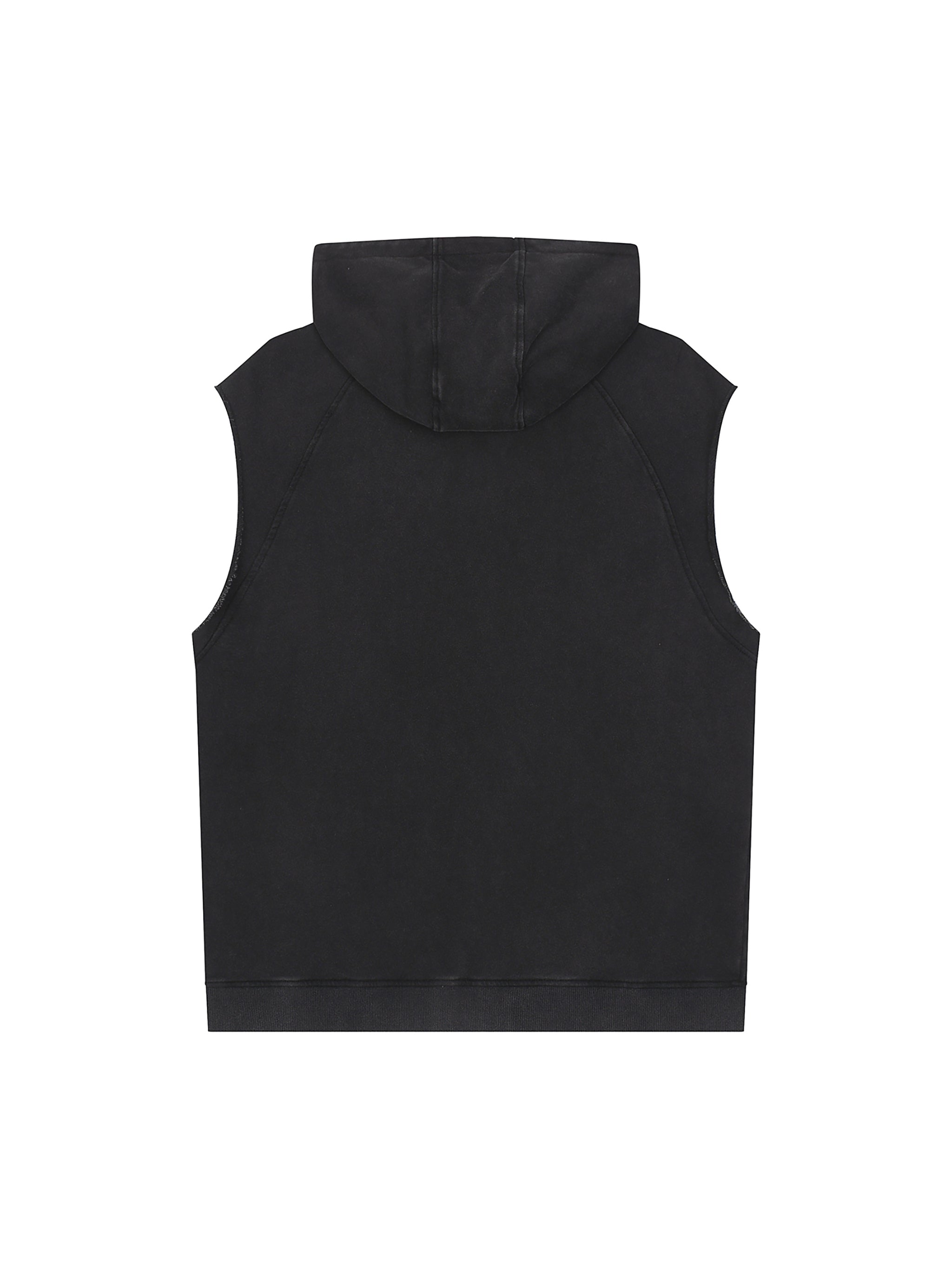 Snow Washed Sleeveless Hoodie