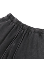 Snow Washed Straight Leg Pants