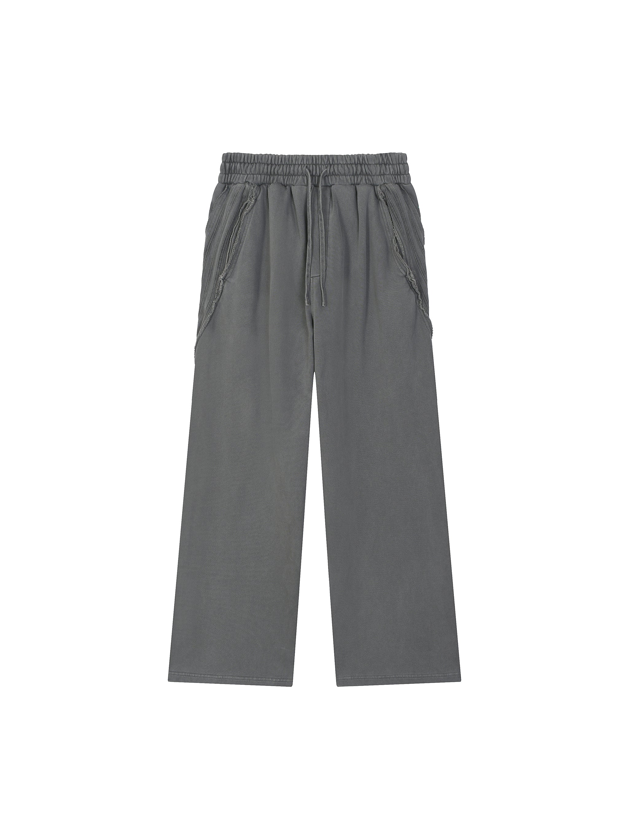 Snow Washed Tape Raw Edge Sweatpants