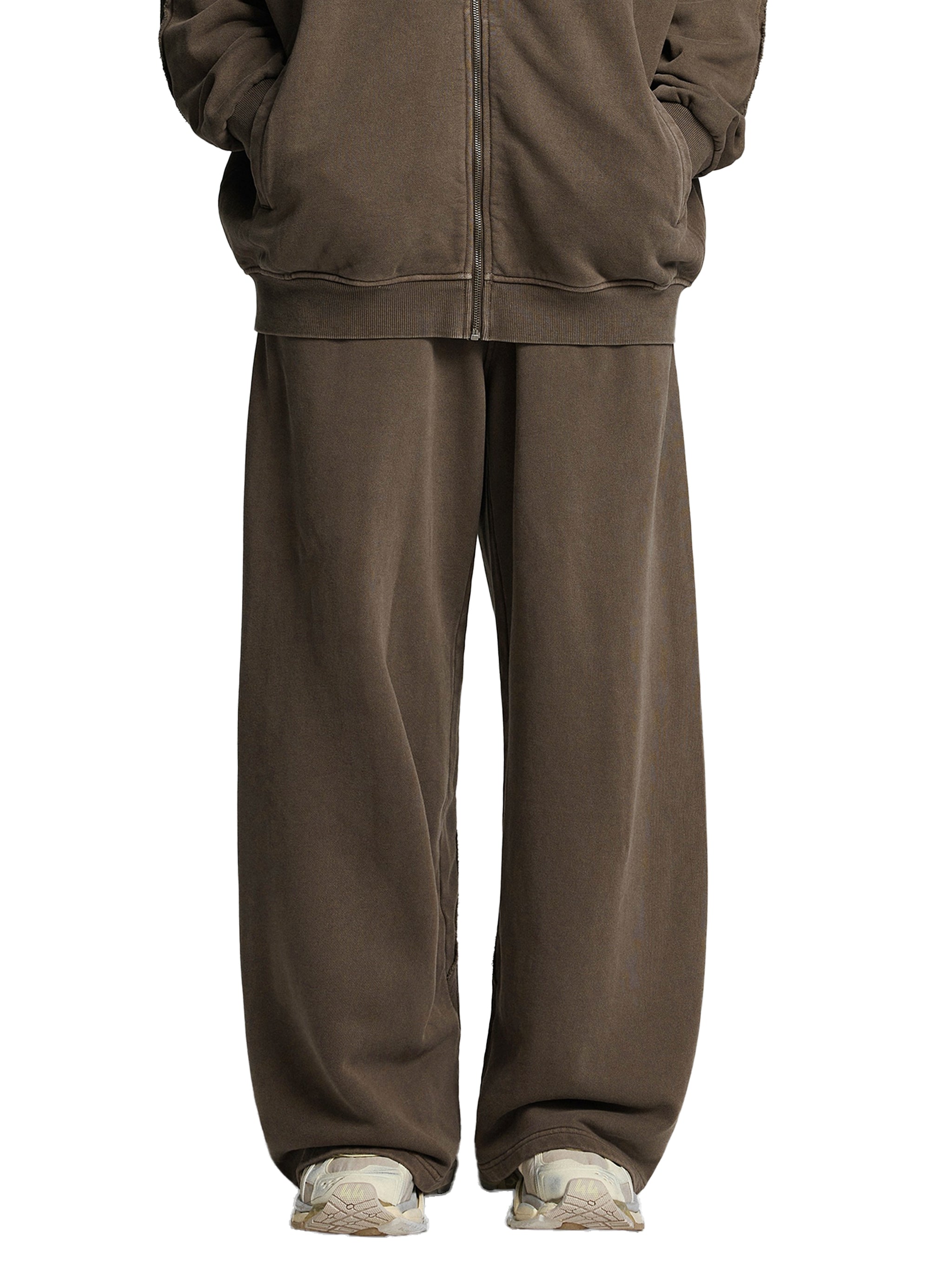 Snow Washed Tape Raw Edge Sweatpants