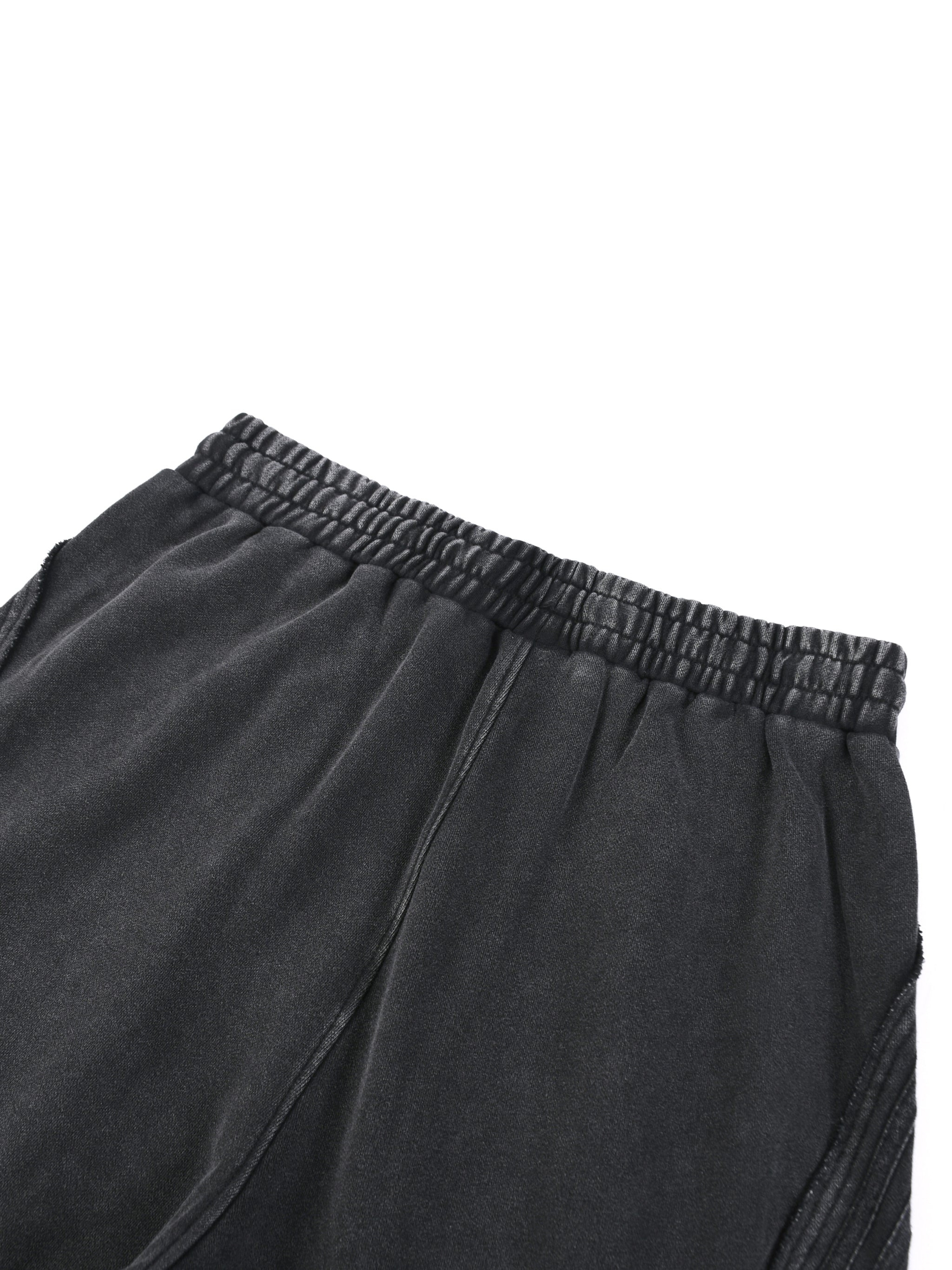Snow Washed Tape Raw Edge Sweatpants