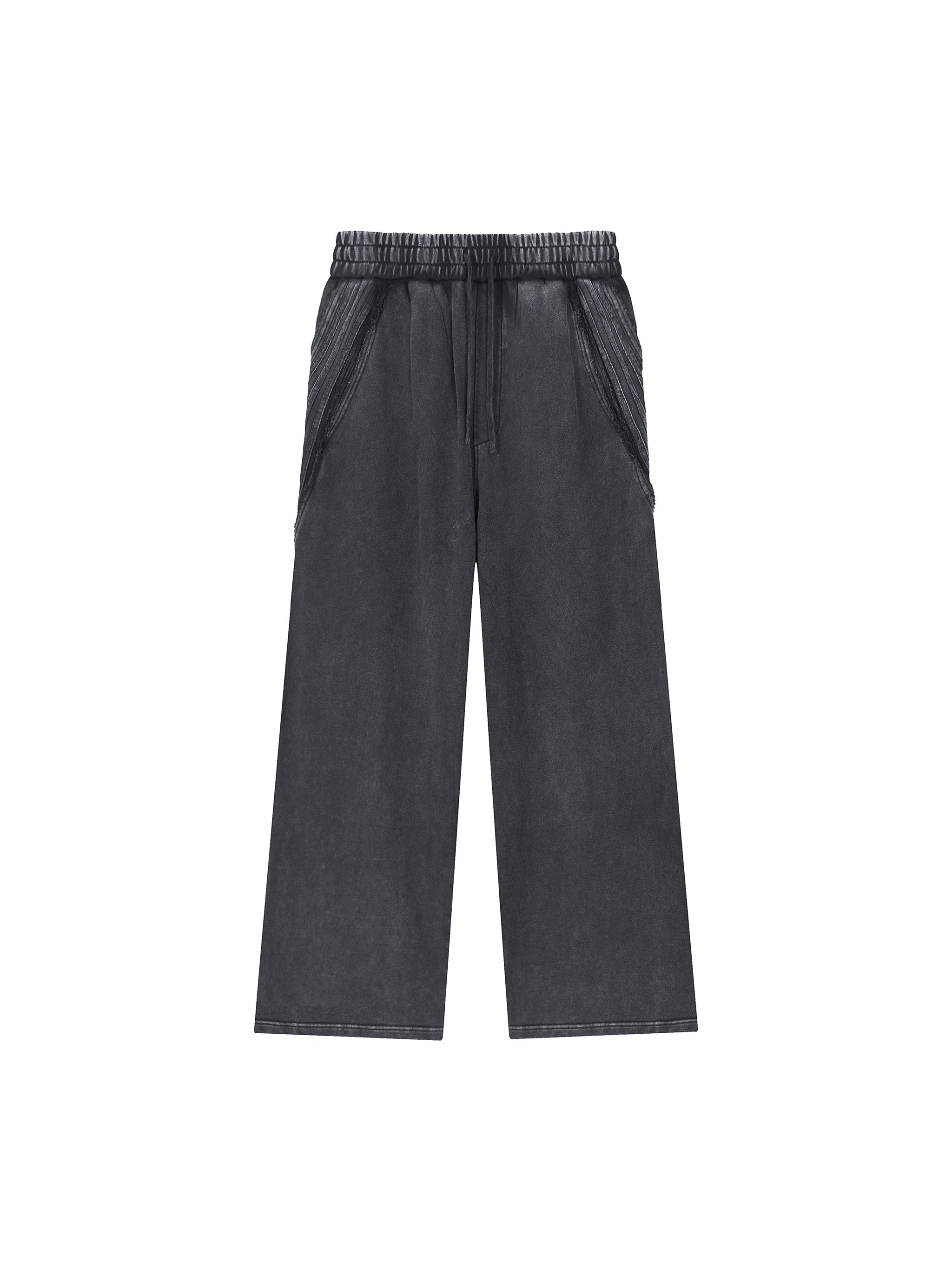 Snow Washed Tape Raw Edge Sweatpants