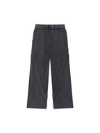Snow Washed Tape Raw Edge Sweatpants