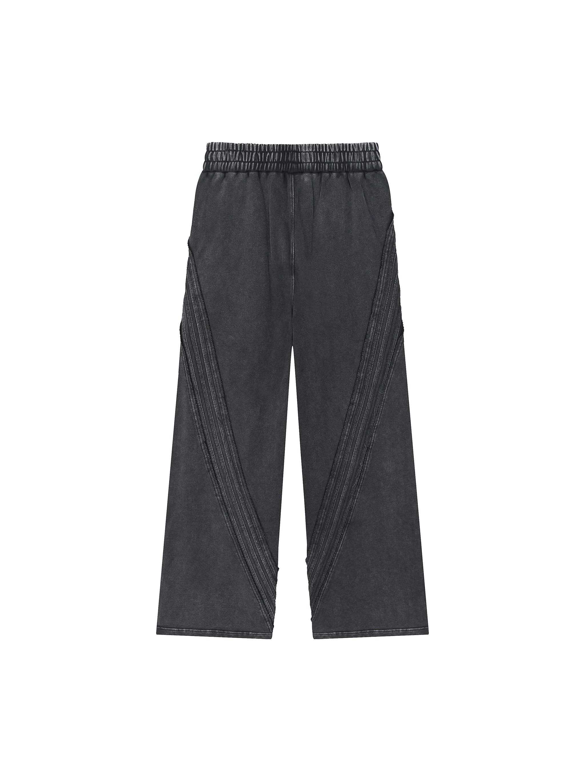 Snow Washed Tape Raw Edge Sweatpants