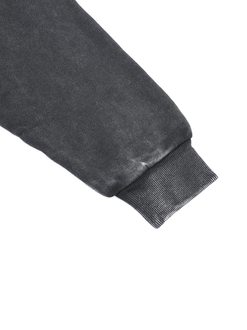 Snow Washed Tape Raw Edge Zip Hoodie - Men