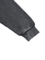 Snow Washed Tape Raw Edge Zip Hoodie - Women