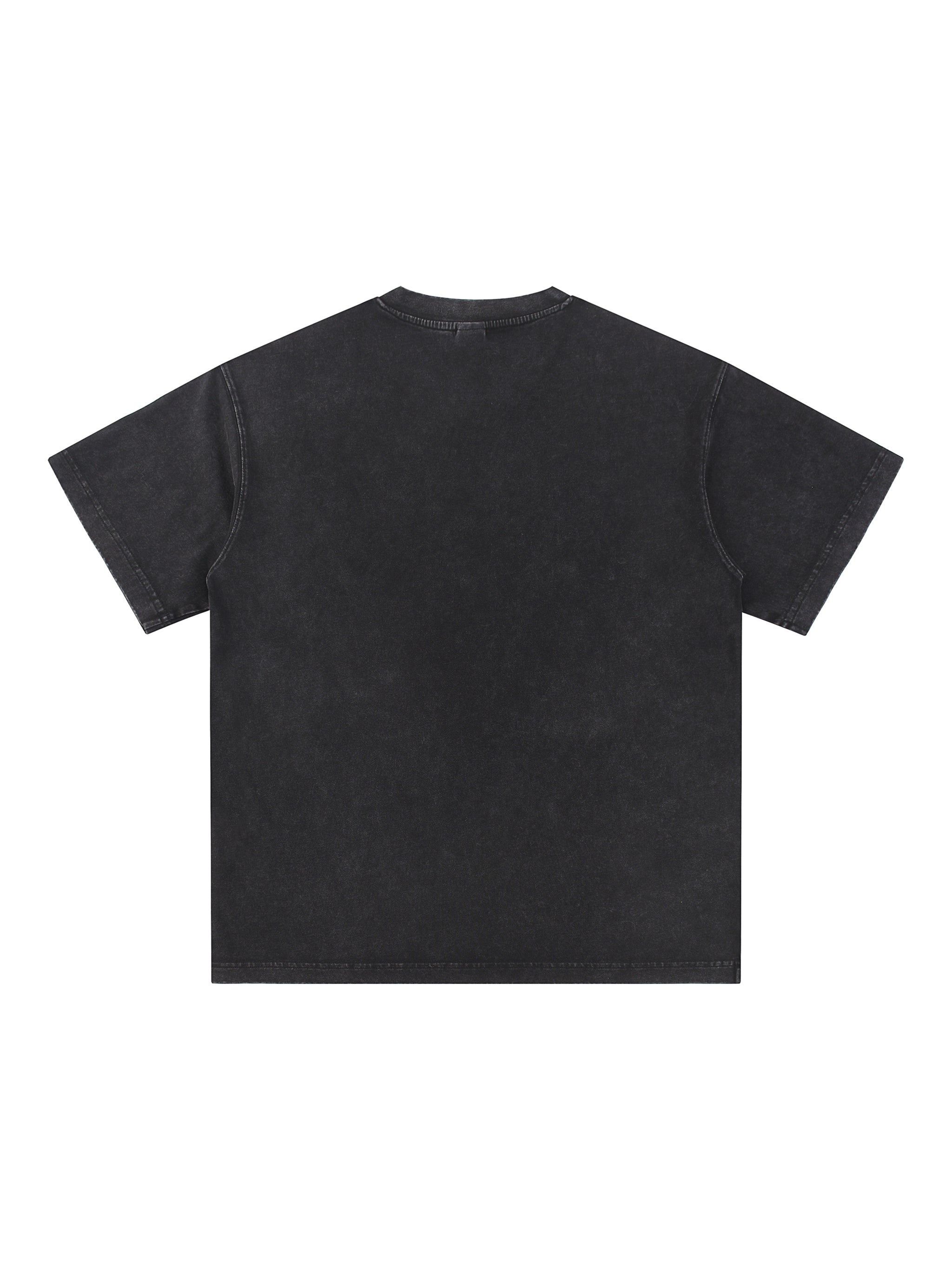 Snow Washed V-Neck Cotton T-Shirt