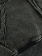 Snow Washed Zip-Through Fleece Hoodie