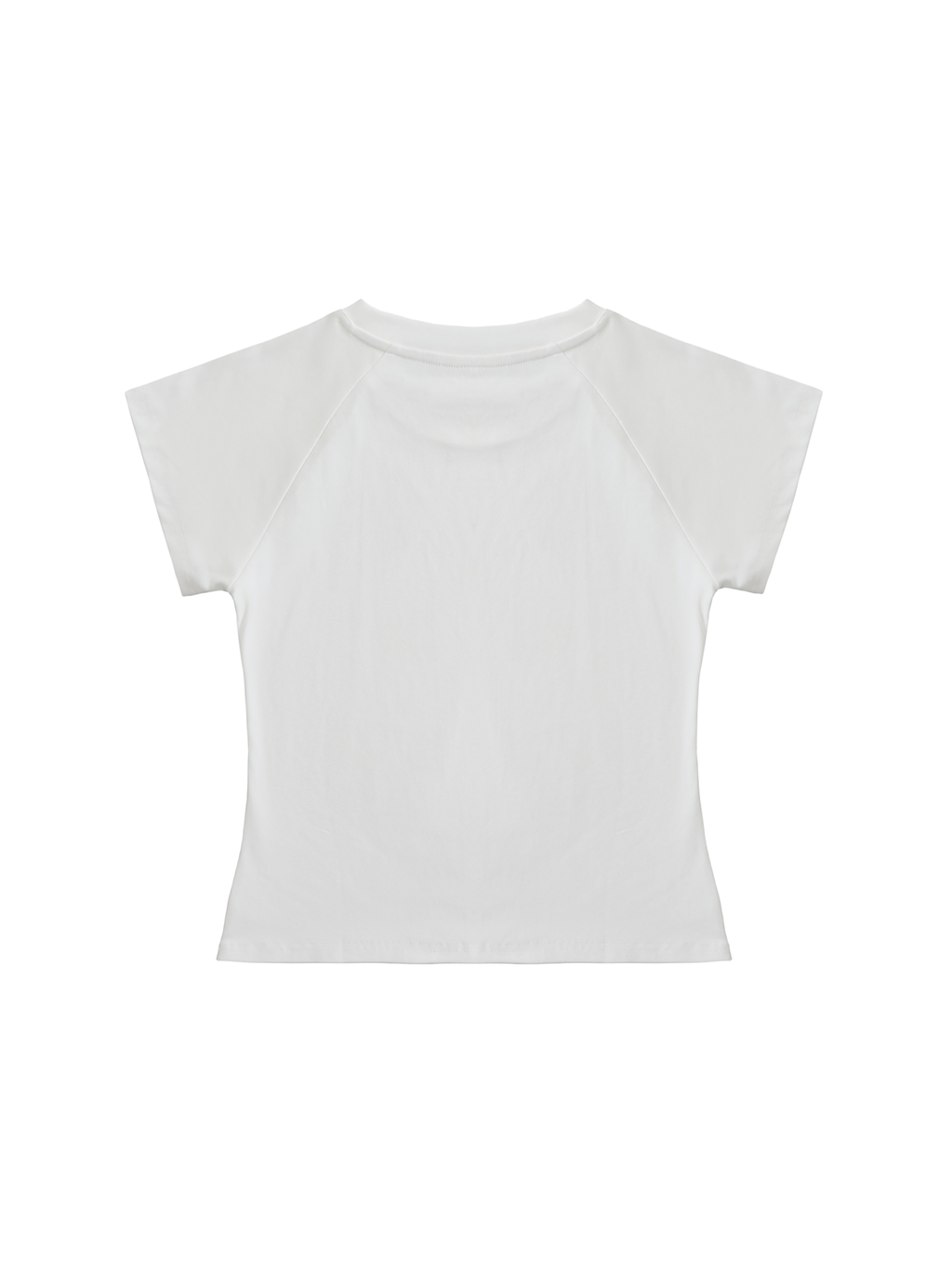 Solid Color Raglan Sleeve Crop Top