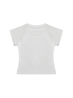 Solid Color Raglan Sleeve Crop Top