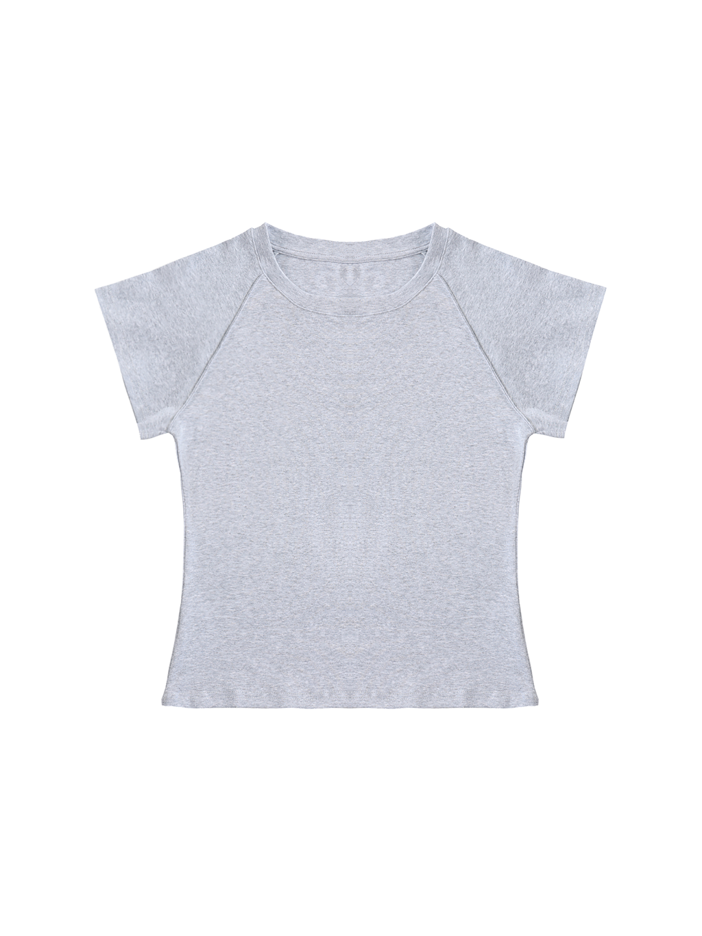 Solid Color Raglan Sleeve Crop Top