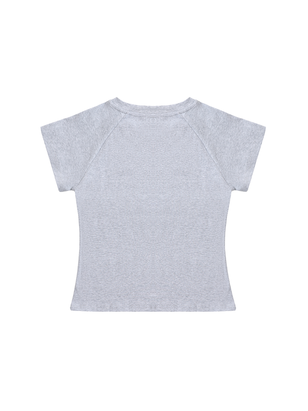 Solid Color Raglan Sleeve Crop Top