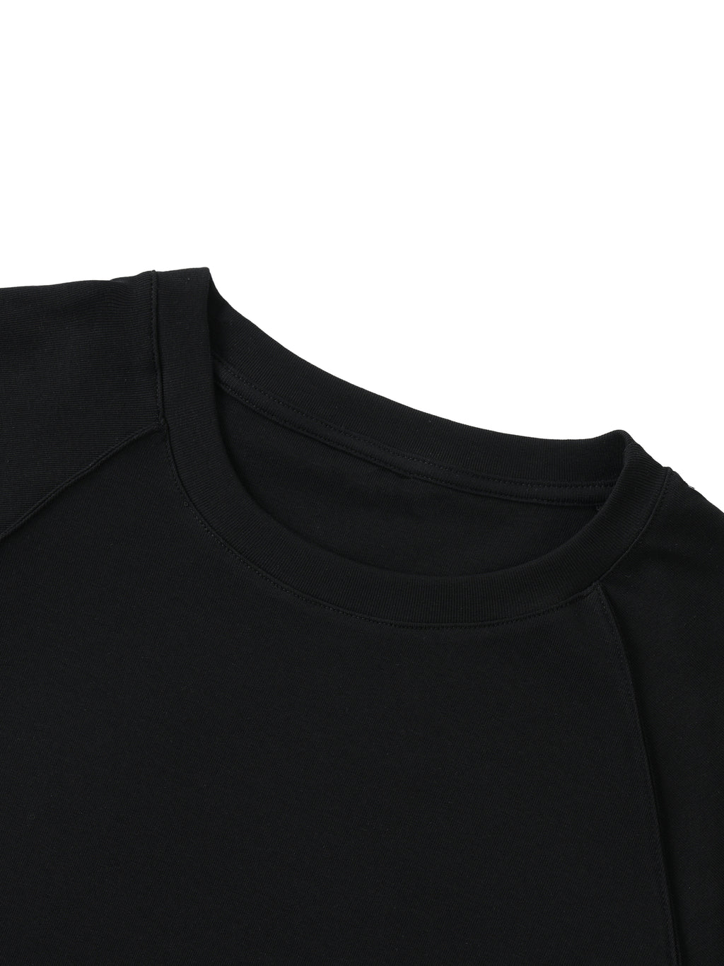 Solid Color Raglan Sleeve Crop Top