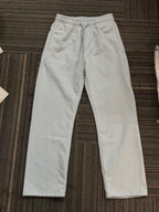 Solid Color Straight-Leg Sweatpants