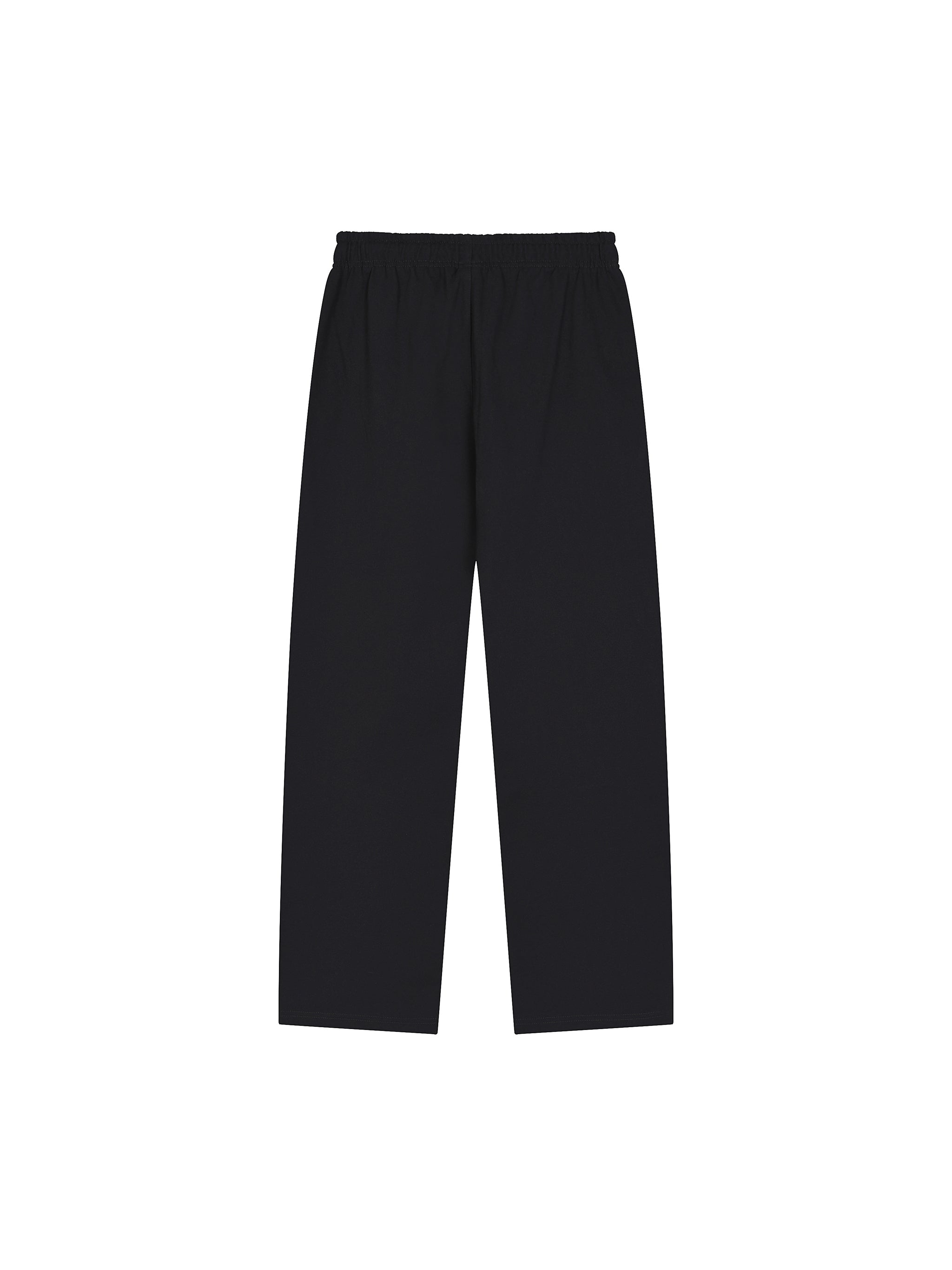 Solid Color Straight-Leg Sweatpants