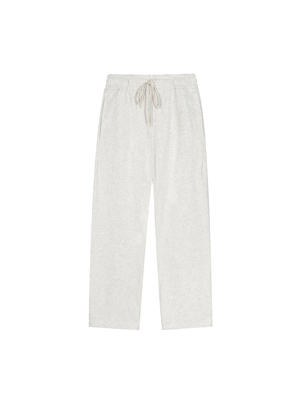 Solid Color Straight-Leg Sweatpants
