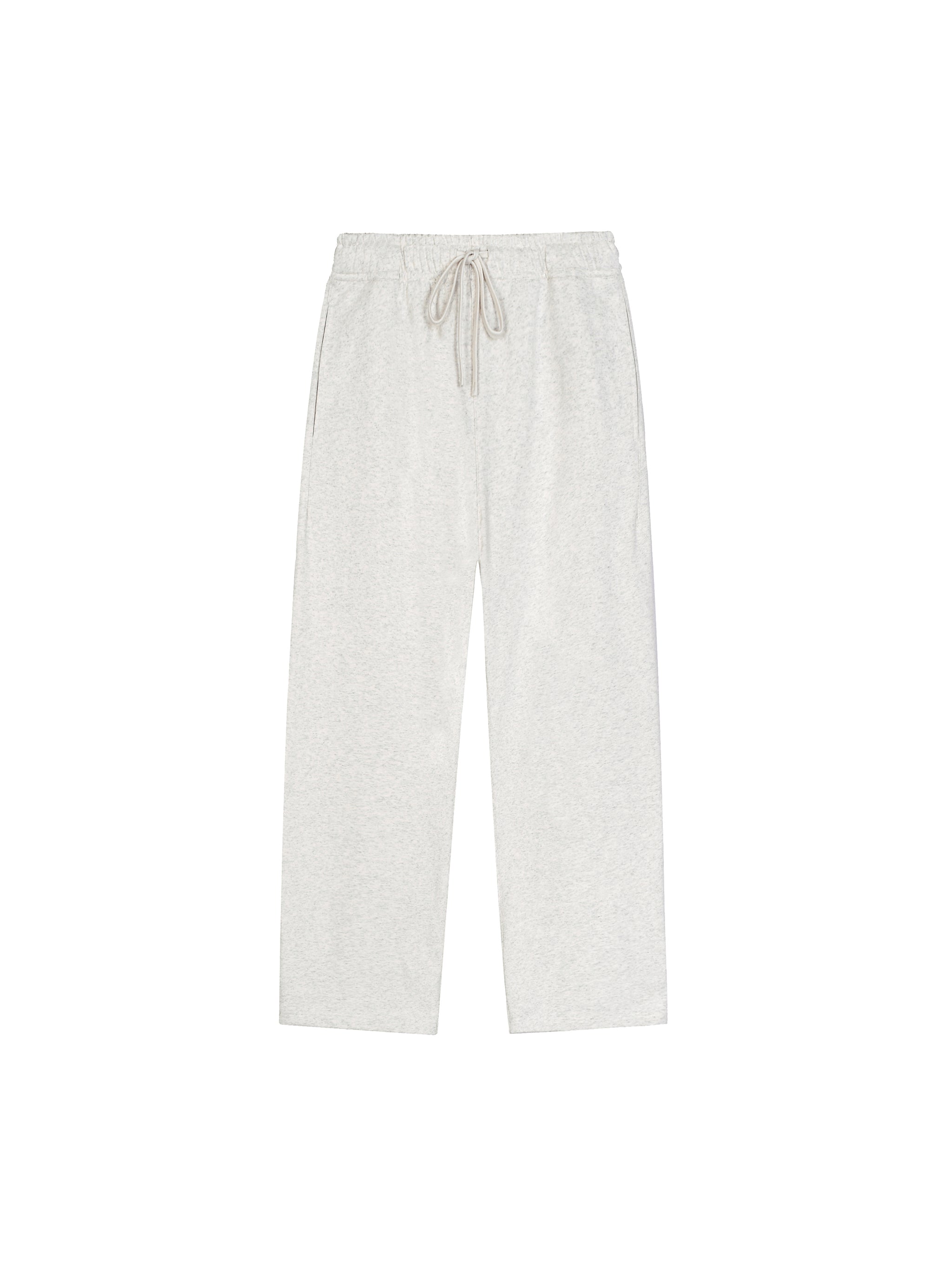 Solid Color Straight-Leg Sweatpants