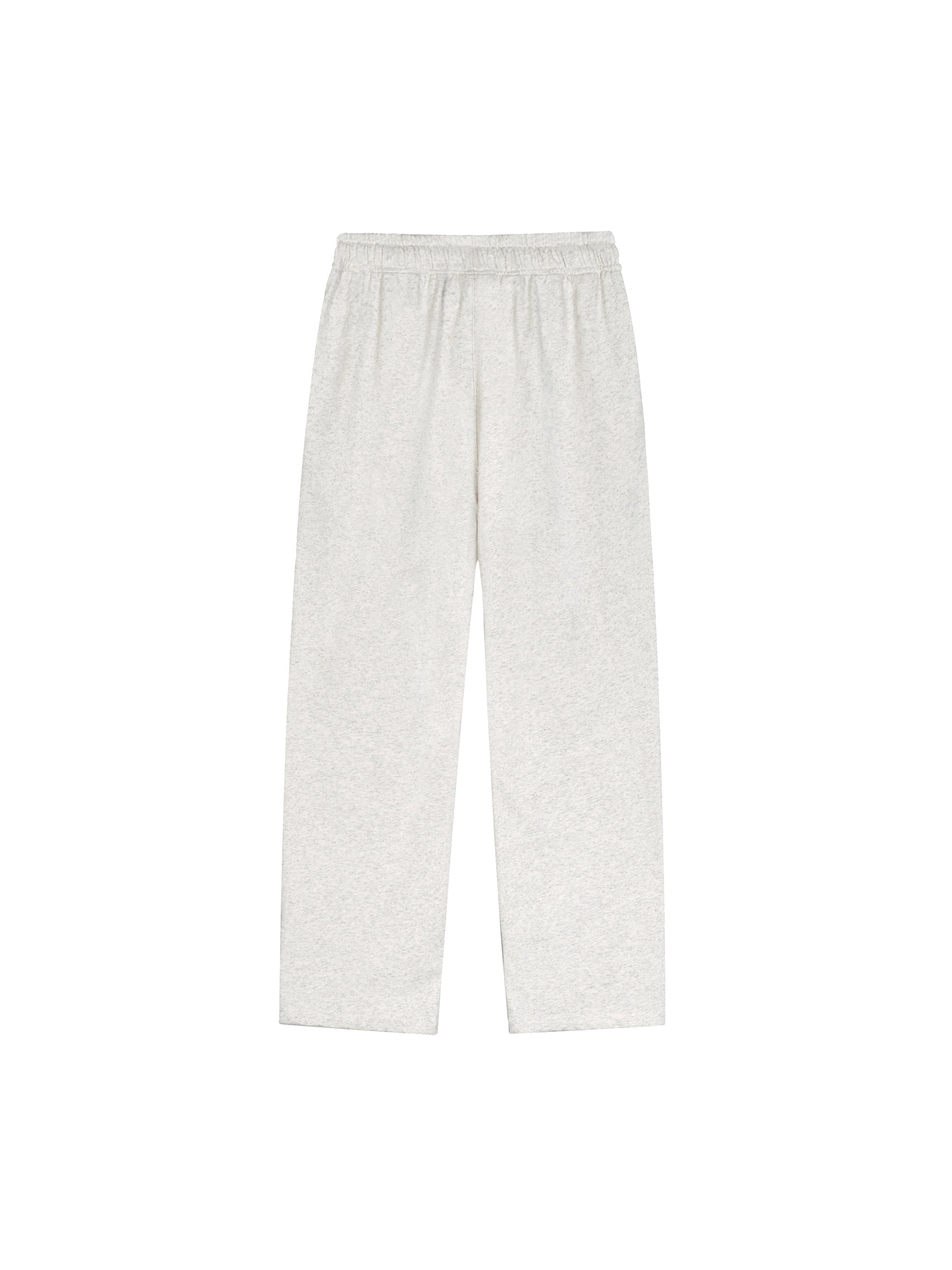 Solid Color Straight-Leg Sweatpants