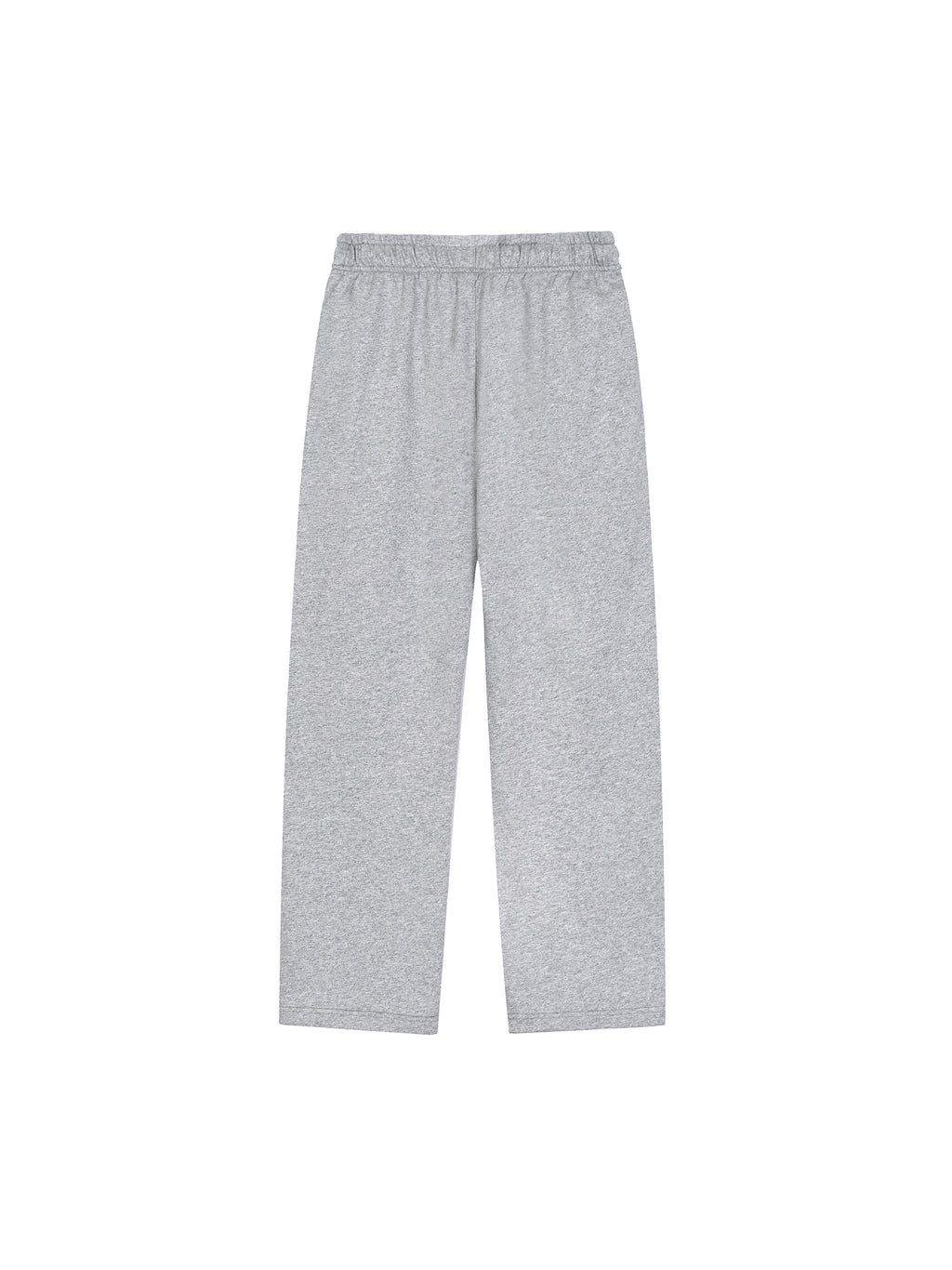 Solid Color Straight-Leg Sweatpants