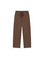 Solid Color Straight-Leg Sweatpants