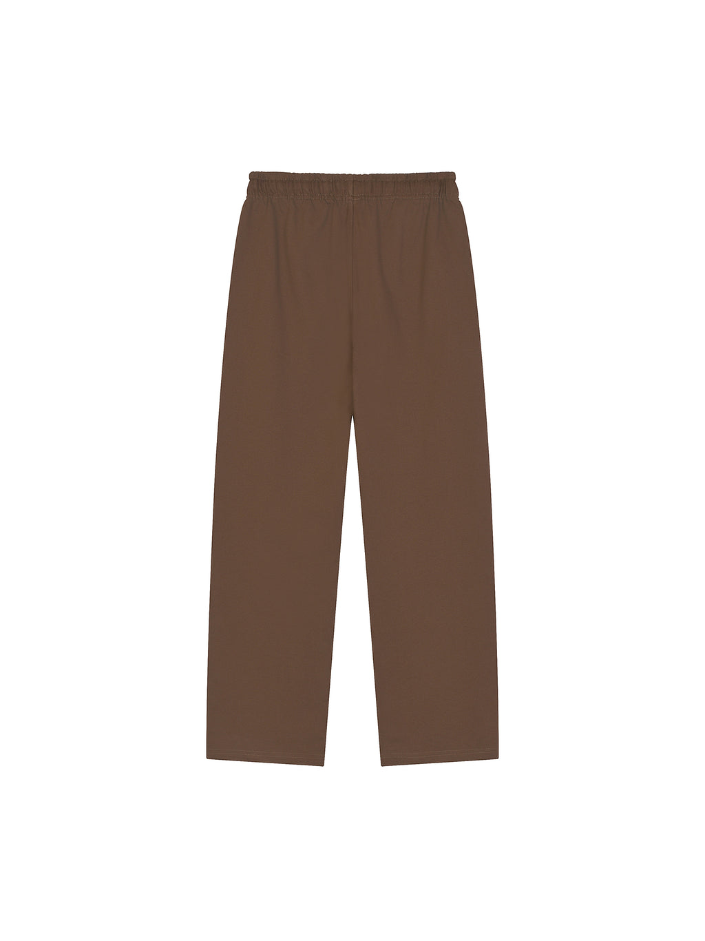 Solid Color Straight-Leg Sweatpants