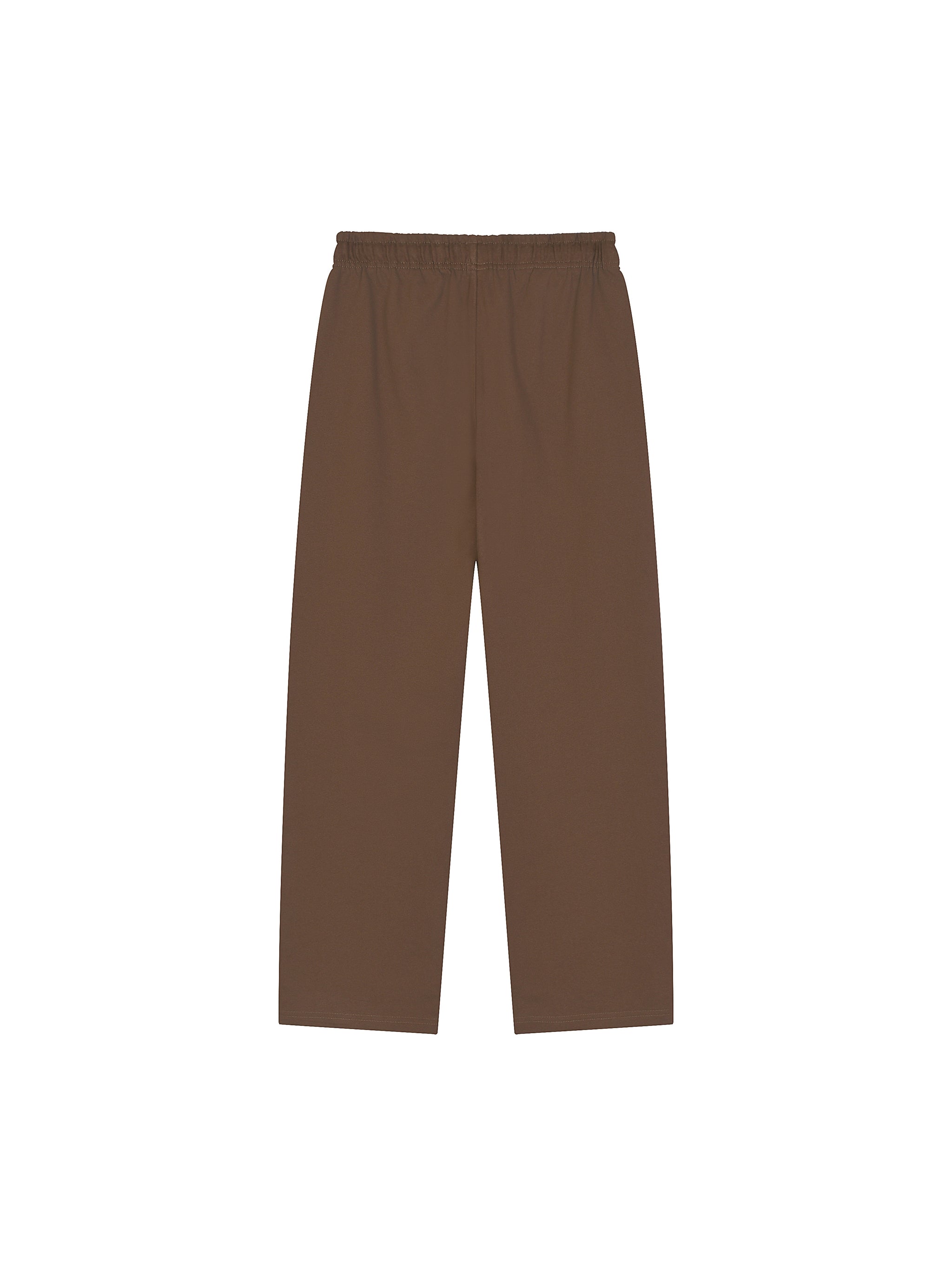 Solid Color Straight-Leg Sweatpants