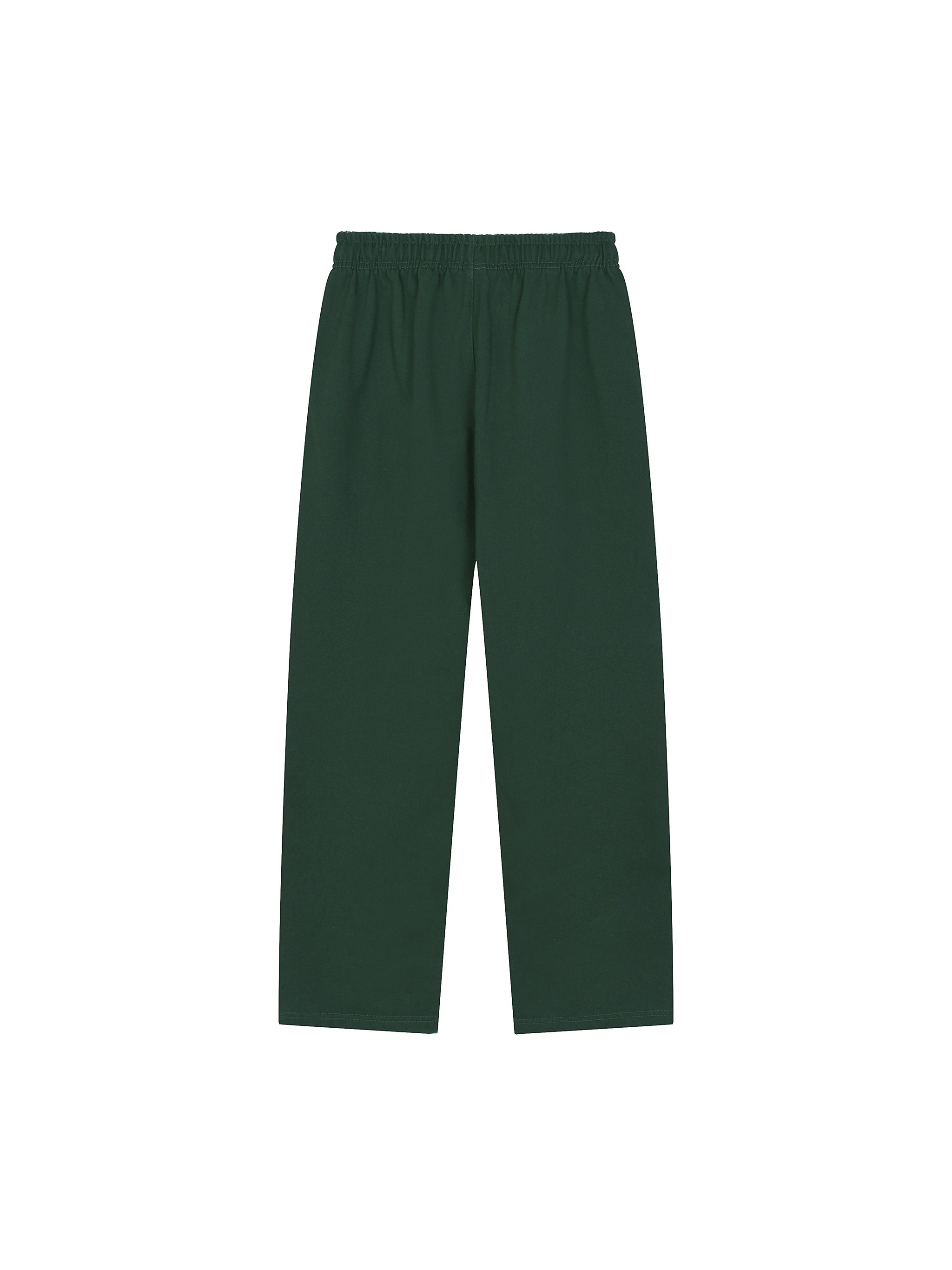 Solid Color Straight-Leg Sweatpants