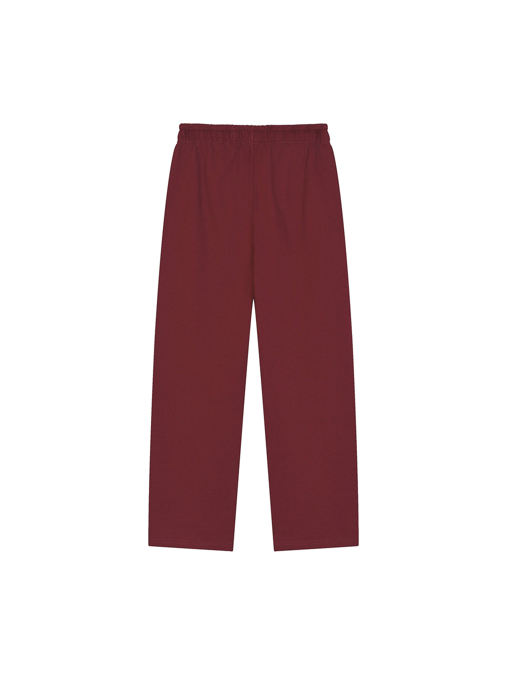 Solid Color Straight-Leg Sweatpants