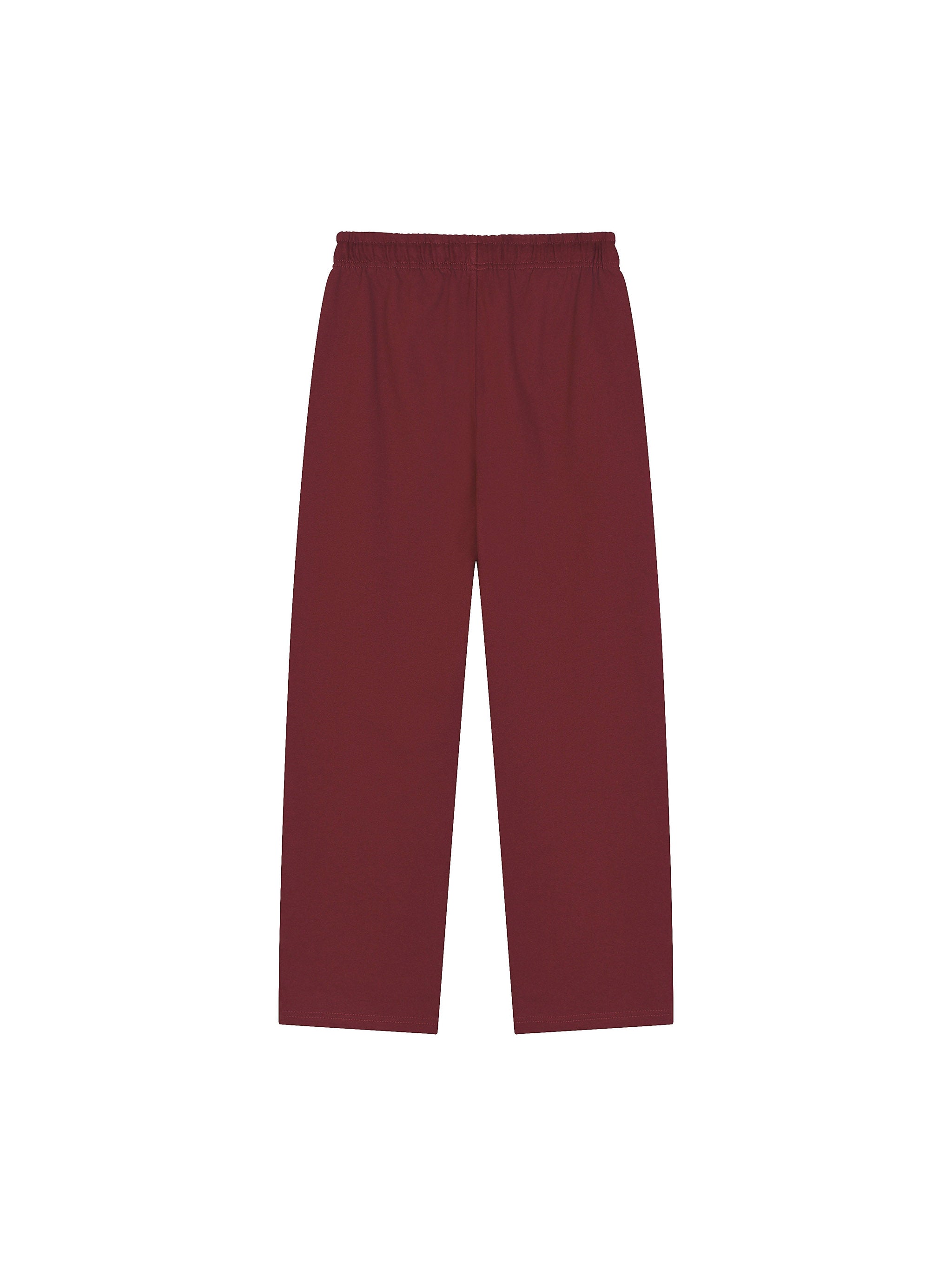 Solid Color Straight-Leg Sweatpants