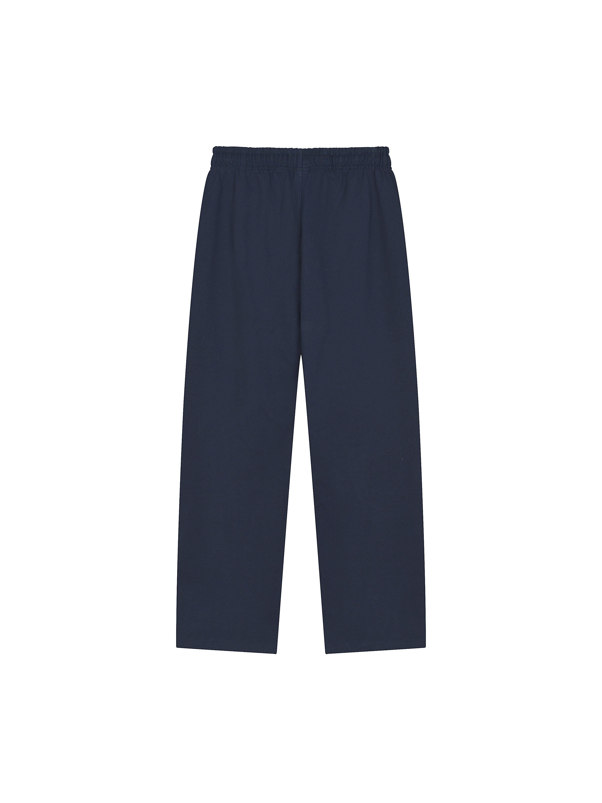 Solid Color Straight-Leg Sweatpants