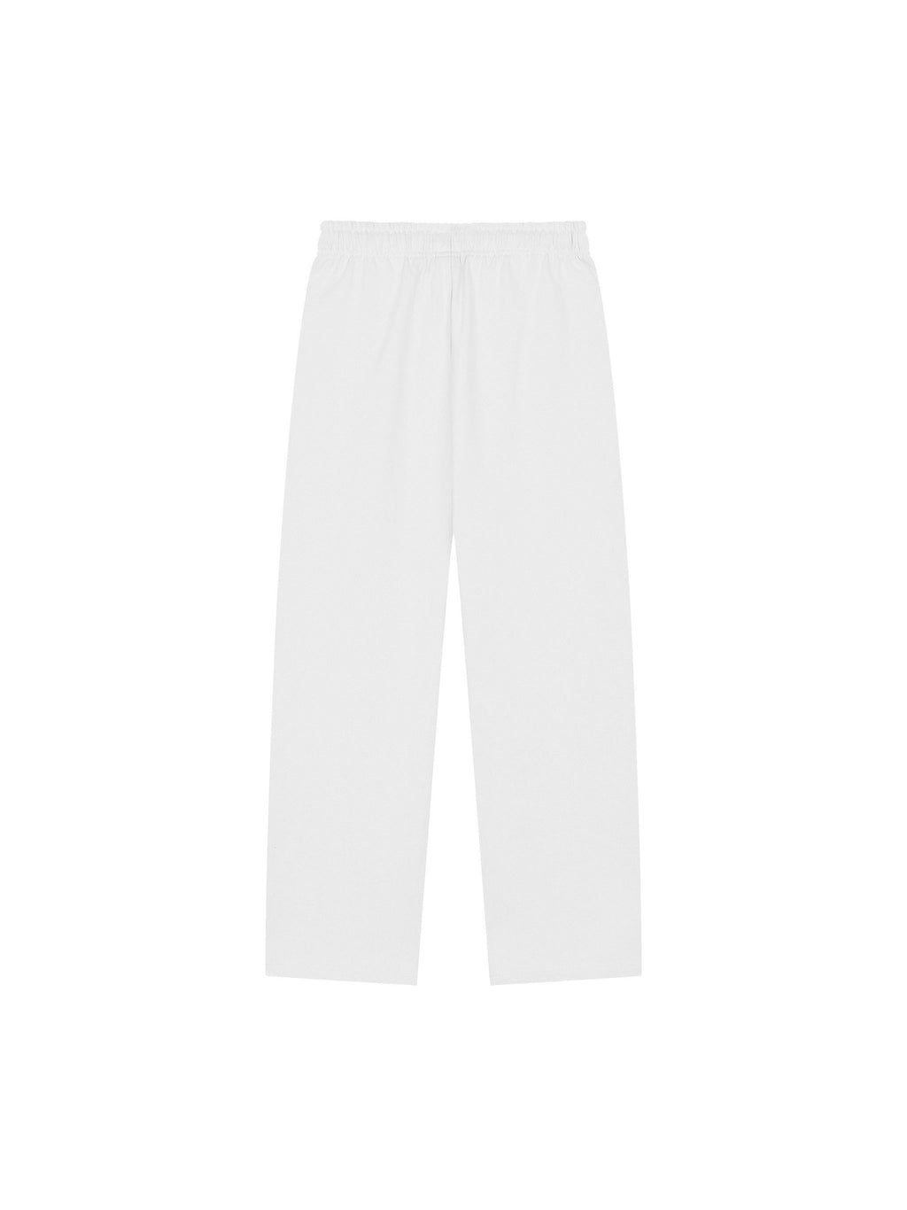 Solid Color Straight-Leg Sweatpants