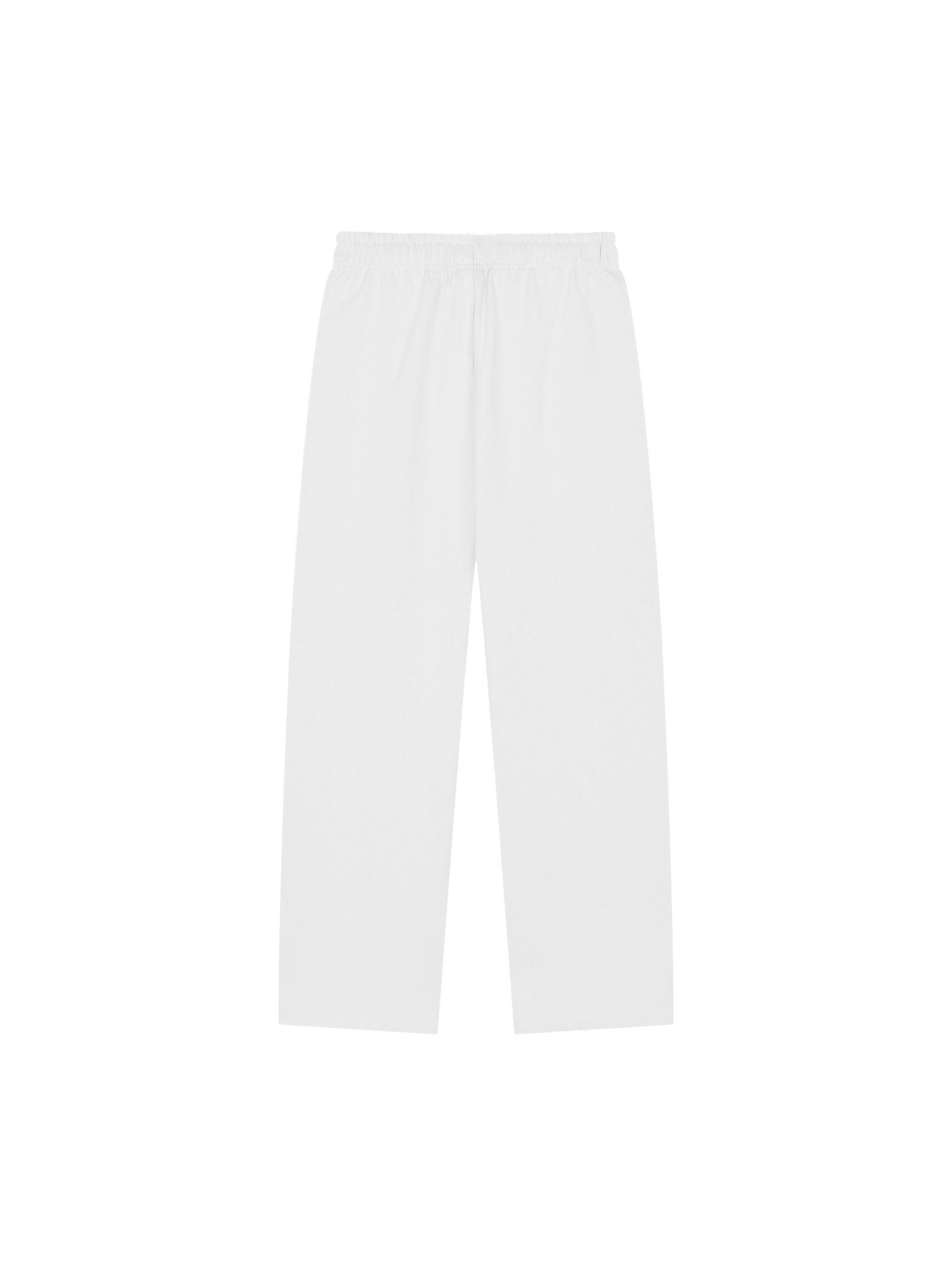 Solid Color Straight-Leg Sweatpants
