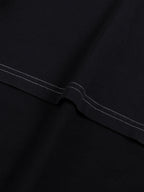 Streetwear Contrast-Stitched Cotton T-Shirt