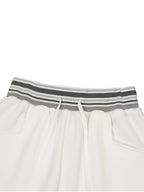 Striped Waist Wide Leg Pants
