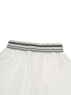 Striped Waist Wide Leg Pants