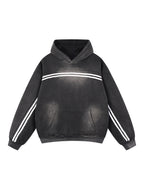 Sun Fade Contrast Tape Fleece Hoodie
