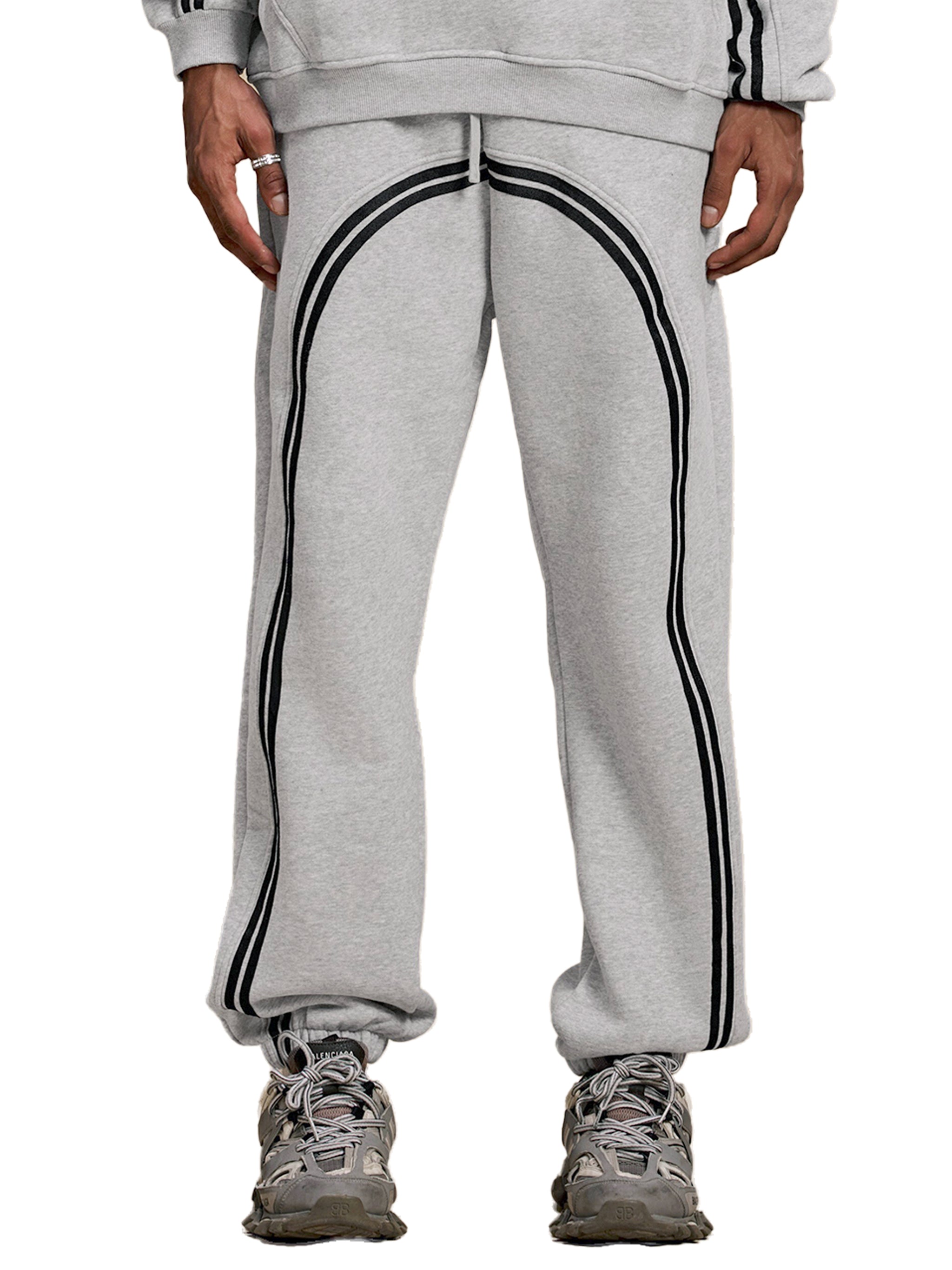Sun Fade Contrast Tape Fleece Jogged Sweatpants