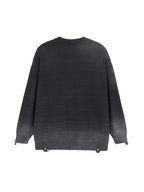 Sun Fade Distressed Ripped Crewneck sweater